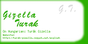 gizella turak business card