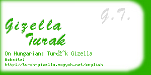 gizella turak business card